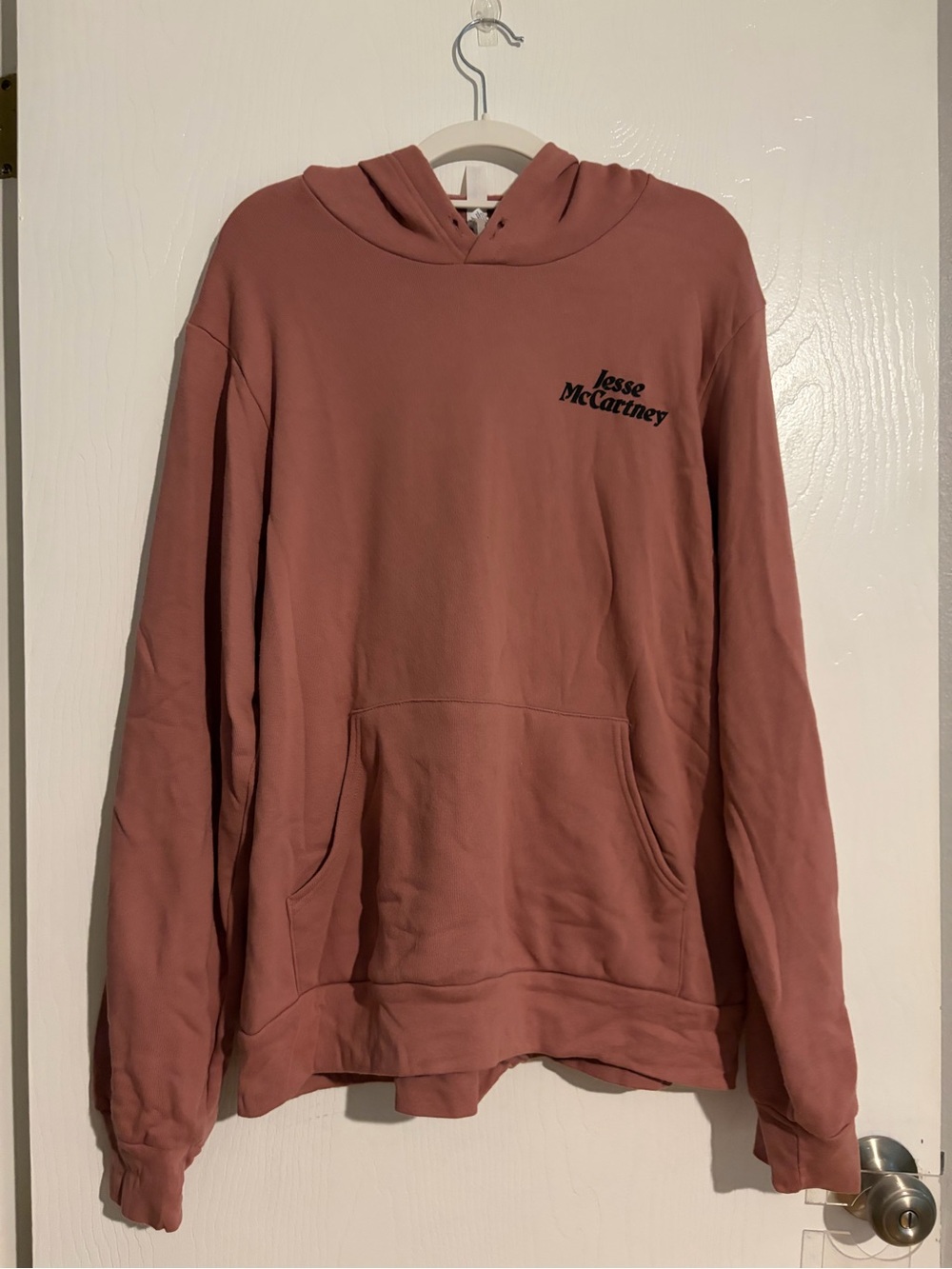 Jesse McCartney Bella Canvas Rose Mauve Hoodie from concert
